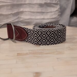 StylishJ. Crew Navy and Brown Men's Belt Size Medium